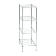Neu Home 4 Tier Freestanding Shelving Tower in Chrome