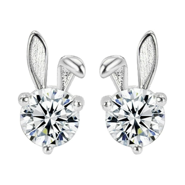 Cute Mouse Bow Earrings In Sterling Silver – Hypoallergenic Hoops With Cubic Zirconia, Perfect Gift For Women & Sisters