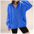 thumbnail image 2 of ZSQDM Zip Hoodies for Women Zip Up Sweatshirt Women Women's Nylon T-Shirt 2K Clear Coat Womens Cropped Jacket Zip Up Lightweight Oversized Utility（Xxl）, 2 of 5