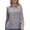 Gray, variant on TGSLY Women's Collared Button Down Tops Slim Fit V Neck Long Sleeve Dress Shirts Lightweight Soft Solid Color Tunic Blouses S