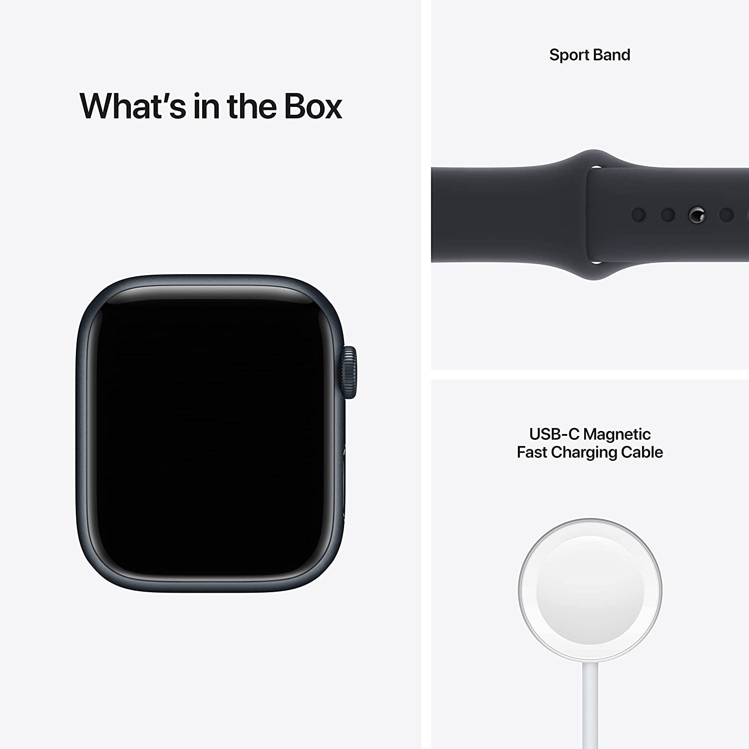Restored APPLE WATCH SERIES 7 GPS 45MM MIDNIGHT ALUMINUM CASE WITH MIDNIGHT BAND (Refurbished)