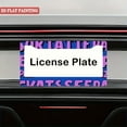 thumbnail image 5 of 1PC Blue and Purple Graffiti - Style Text Car License Plate Frames with Mounting Hardware 6.3x12.2inch(16x31cm), 5 of 8