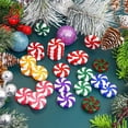 thumbnail image 2 of 100 adornos navideños de bastón de caramelo con menta para árbol de Navidad, adornos de caramelo falsos, adornos de decoración de Acción de Gracias de invierno, artesanía de bastón de caramelo para ma, 2 of 7