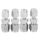 thumbnail image 1 of 4 piezas adaptador de tubo de compresión 304 acero inoxidable doble férula reductor recto UnionФ3/Ф6, 1 of 9