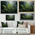 thumbnail image 4 of Designart "A Close Up Photo of Ferns VII" Floral Floater Framed Wall Decor, 4 of 7