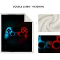 thumbnail image 3 of Gamer Gamepads Throw Blanket - Soft Fluffy Warm Sherpa Blankets with Gaming Controller Pattern, Game Gifts for Teen Boys Men, Cozy Lightweight Blanket for Bed Couch Bedroom Room Decor 50"x60", 3 of 6