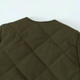 thumbnail image 6 of Jinhomg Women's Lightweight Quilted Jacket Warm Crew Neck Puffer Padded Outwear Winter Single Breasted Coat with Pockets 90 off Clearance Sale Army Green XL, 6 of 9
