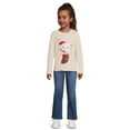 thumbnail image 2 of Wonder Nation Girl’s Long Sleeve Embellished Holiday T-Shirt, Sizes 4-18, 2 of 5
