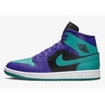 thumbnail image 1 of Ni - ke Ni - ke Air Jordan 1 Mid “Black Grape” Concord Emerald BQ6472-502 - Women’s 6, 1 of 5