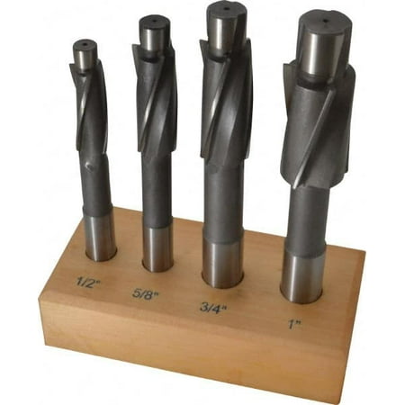 

Value Collection 1/2 to 1 Socket Head Cap Screw Compatible High Speed Steel Solid Pilot Counterbore Set