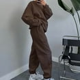 thumbnail image 2 of Npasoilc Sweatsuits For Women 2 Piece Outfits Sweatsuit Set Pullover Sweatshirts And Wide Leg Pants Lounge Tracksuits Baggy Fall Outfits Comfortable Jogger Sweatpants, 2 of 6