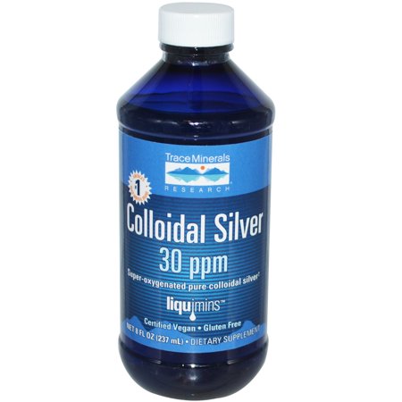 Trace Minerals Research Colloidal Silver, 30 ppm, 8 fl oz (237 ml)