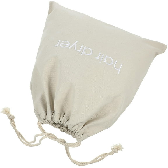 BESTONZON Hotel Hair Dryer Storage Organizer Bag with Clear Label for Guest Room and Home Use