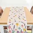 thumbnail image 4 of Spring Table Runner Party Favor Lino decorativo portátil Seasonal Spring Arpillera Table Runners para Aniversario Celebración Comedor 1 piezas un Sunnimix Corredor de escritorio, 4 of 6