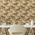 thumbnail image 2 of Ambesonne Celestial Peel & Stick Wallpaper for Home, Skulls Pattern Moths Art, 13"x100", Sand Brown Earth Yellow, 2 of 5