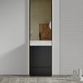 thumbnail image 2 of Bathroom Vanity Gada 20" Striped Matt Black Bathroom Vanity with Ceramic Sink, Freestanding Bathroom Cabinet for Modern Bathroom, KD,Vanity With Sink, 2 of 6
