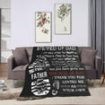 thumbnail image 5 of Stepdad Gifts Bonus Dad Stepped Up Dad Blanket from Stepdaughter Stepson Step Up Daddy Gifts for Fathers Day Birthday 60"x80", 5 of 5