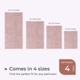 thumbnail image 6 of FRESHMINT Chenille Bathroom Rugs Mat 32'' x 20'' Non-Slip Bath Mat for Bathroom Floor & Bathtub, Washable Soft Shower Shag Bath Rugs, Fluffy Thick Water Absorbent Microfiber Shower Mat, Dusty Pink, 6 of 7
