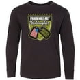 thumbnail image 3 of Inktastic Proud Military Goddaughter Long Sleeve Youth T-Shirt, 3 of 5