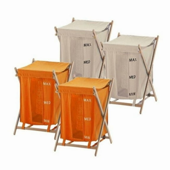 Nameeks Bu3800-67 Gedy Free Standing Laundry Basket - MultiColor