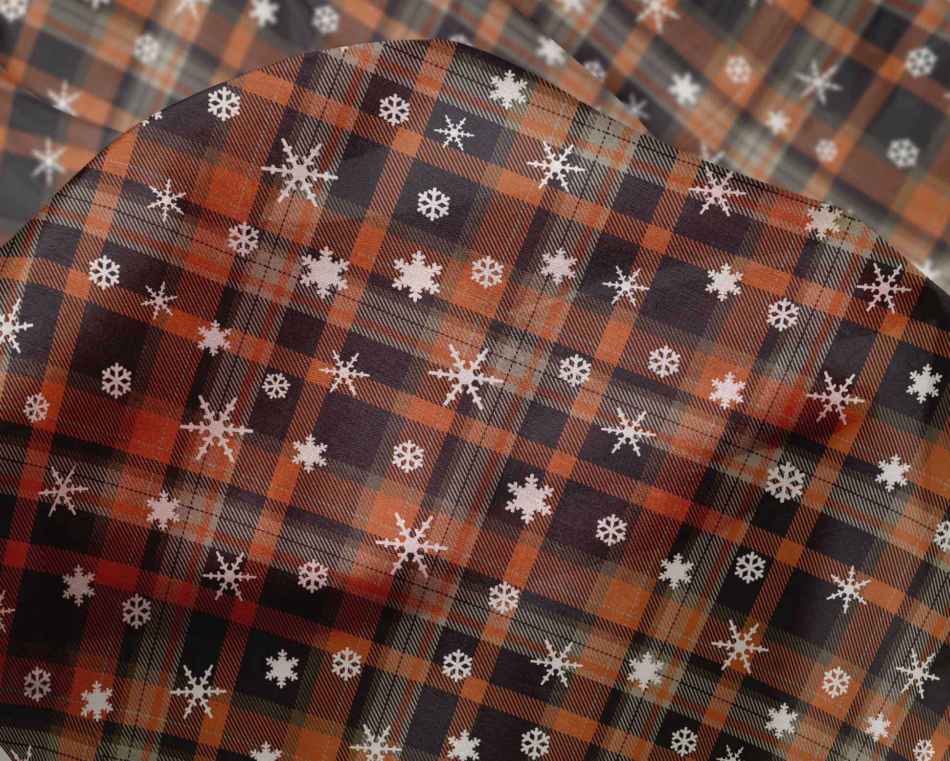 oneOone Silk Tabby Brown Fabric Christmas Craft Projects Decor Fabric Printed By The Yard 42 Inch Wide