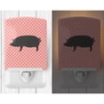 thumbnail image 2 of Berkshire Pig Pink Check Ceramic Night Light, 2 of 2