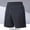 20#Dark Gray, variant on lkfuzj Men's Spring Summer Casual Comfy Fashion Solid Shorts Regular Elastic Waist Polyester Beach Outdoor Daily
