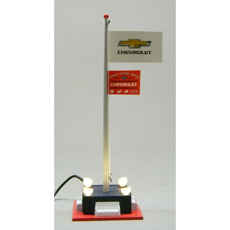 Lionel Plug-Expand-Play Illuminated Chevy FLAGPOLE O Gauge 2129340