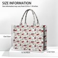 thumbnail image 3 of Large Capacity Tote Bag,White Christmas Truck and Tree Pattern Handbag Fashion Luxury Tote Bag,15.7"x13"x 5.1" Inches,Laptop Compatible, 3 of 6