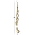 thumbnail image 3 of DecMode Tibetan Inspired Cascading Gold Metal Heart Decorative Cow Bells with 6 Bells on Jute Hanging Rope, 3 of 7
