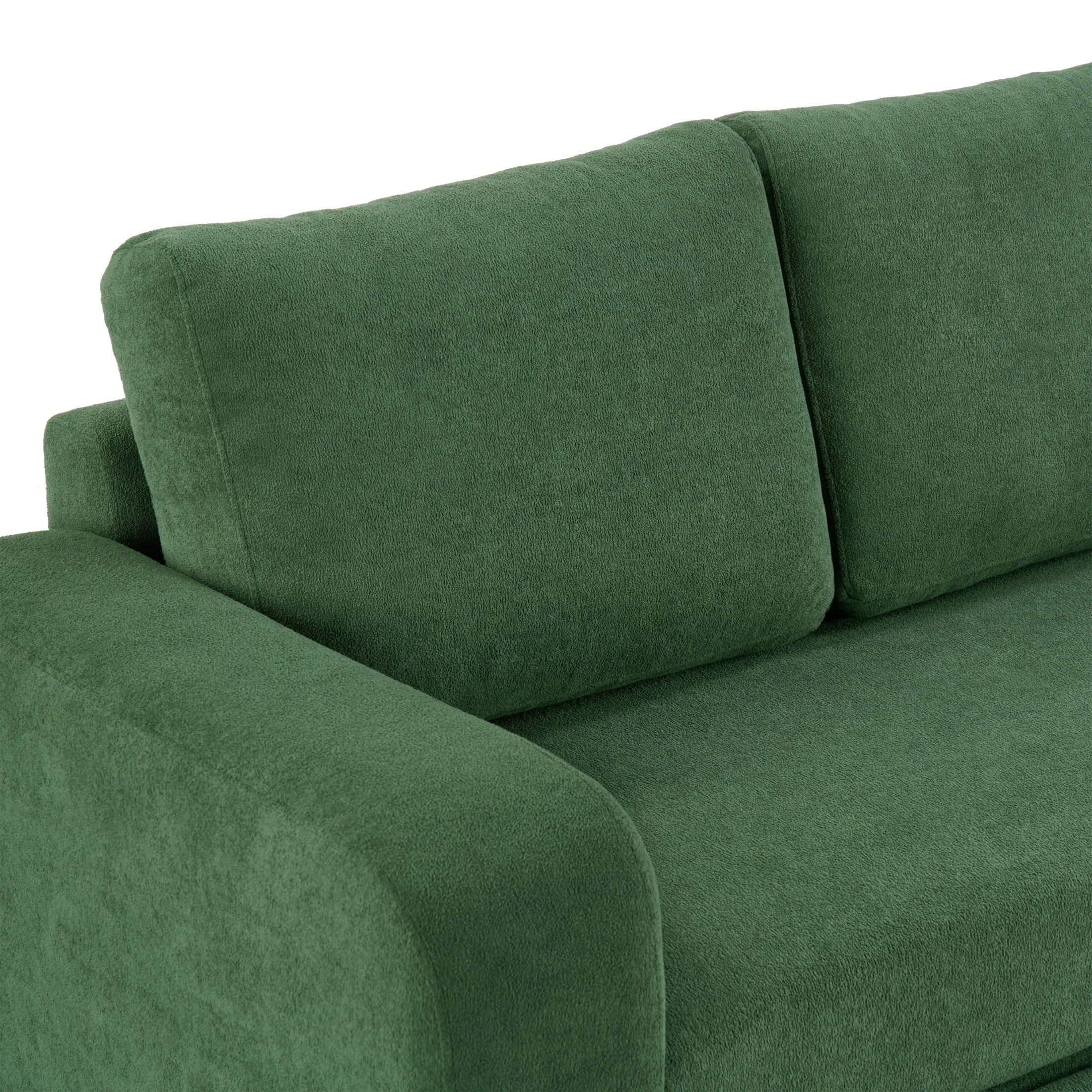 Christopher Knight Home 80.7" Modern 3-seater Chenille Upholstered Sofa Couch with Wide Arms, Green