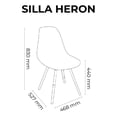 thumbnail image 4 of Lagoon Silla de Comedor de Ocio para Exterior e Interior, Modelo Heron 7068D Lagoon  Heron Leisure, 4 of 5