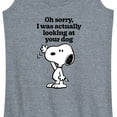 thumbnail image 3 of Peanuts - Looking At Your Dog - Women's Racerback Tank Top, 3 of 6