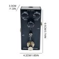 thumbnail image 3 of Yibooy Electric Guitar Effects Pedal Overdrive Distortion Chorus Tremolo Delay (Black), 3 of 7