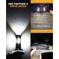 thumbnail image 5 of H7 H11 881/898 LED Headlight Fog Light Bulbs 6000K Hi/Lo+Fog Plug&Play Conversion Kit Pack of 6, 5 of 16