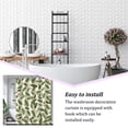 thumbnail image 1 of mmirethe Rideau de Douche Imperméable en Polyester Style Moderne Rideaux de Bain Imprimés Décoration Drapé pour Toilettes Type 6, 1 of 8