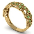 thumbnail image 2 of 0.17 ct Brilliant Round Cut Simulated Green Diamond 14k Yellow Gold Band SZ 9.25, 2 of 6
