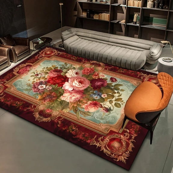 European Printing Large Living Room Carpets 160x230cm Decoration Home Luxury Area Rugs Bedroom Washable Floor Mats Lounge Rug