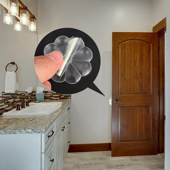 IBASETOY 10 Pcs Anti Collision Door Stoppers Transparent PU Noise Reduction Door Bumpers Protective Household Use