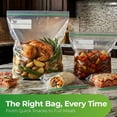 thumbnail image 3 of Baggies Variety Size Pack - 200 Count Variety Pack with 50 Gallon 50 Quart 100 Sandwich – Heavy Duty freezer bags, 3 of 5