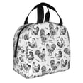 thumbnail image 2 of Easygdp Retro Rooster Bolsa Térmica Premium - Tela Oxford Impermeable, Gran Capacidad, Bolsillo Frontal, Unisex para Trabajo, Escuela, Actividades al Aire Libre y Picnics, 2 of 8