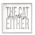thumbnail image 3 of Stupell Industries The Cat Doesn't Like You Either Pet Phrase, 24 x 24, Design by Daphne Polselli, 3 of 5