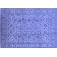 thumbnail image 1 of Ahgly Company Machine Washable Indoor Rectangle Oriental Blue Traditional Area Rugs, 3' x 5', 1 of 4