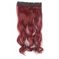 thumbnail image 2 of FLORATA 24-29 Inches Wavy 3/4 Full Head Clip in Hair Extensions One Piece Hair Up to 20 colors, 2 of 4