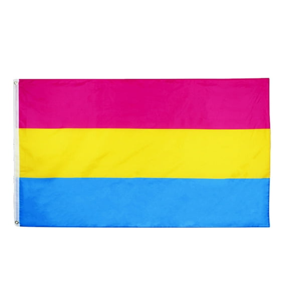 1Pc Fashion PANSEXUAL Polyester Rainbow Flag Large Durable Pride Flag Outdoor Banner