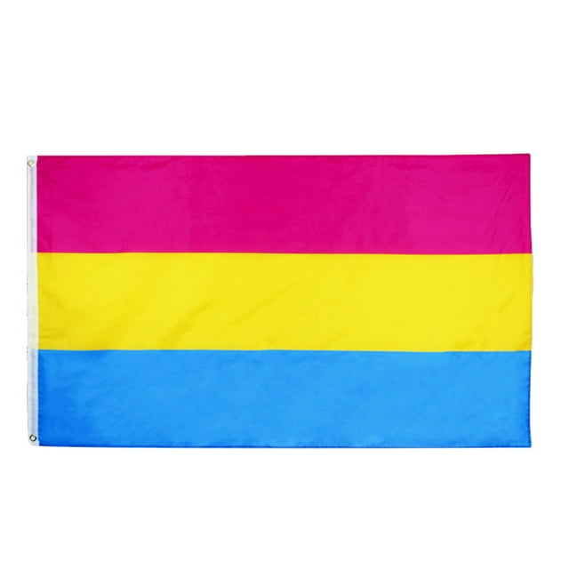 Miangastore 1Pc Fashion PANSEXUAL Polyester Rainbow Flag Large Durable Pride Flag Outdoor Banner