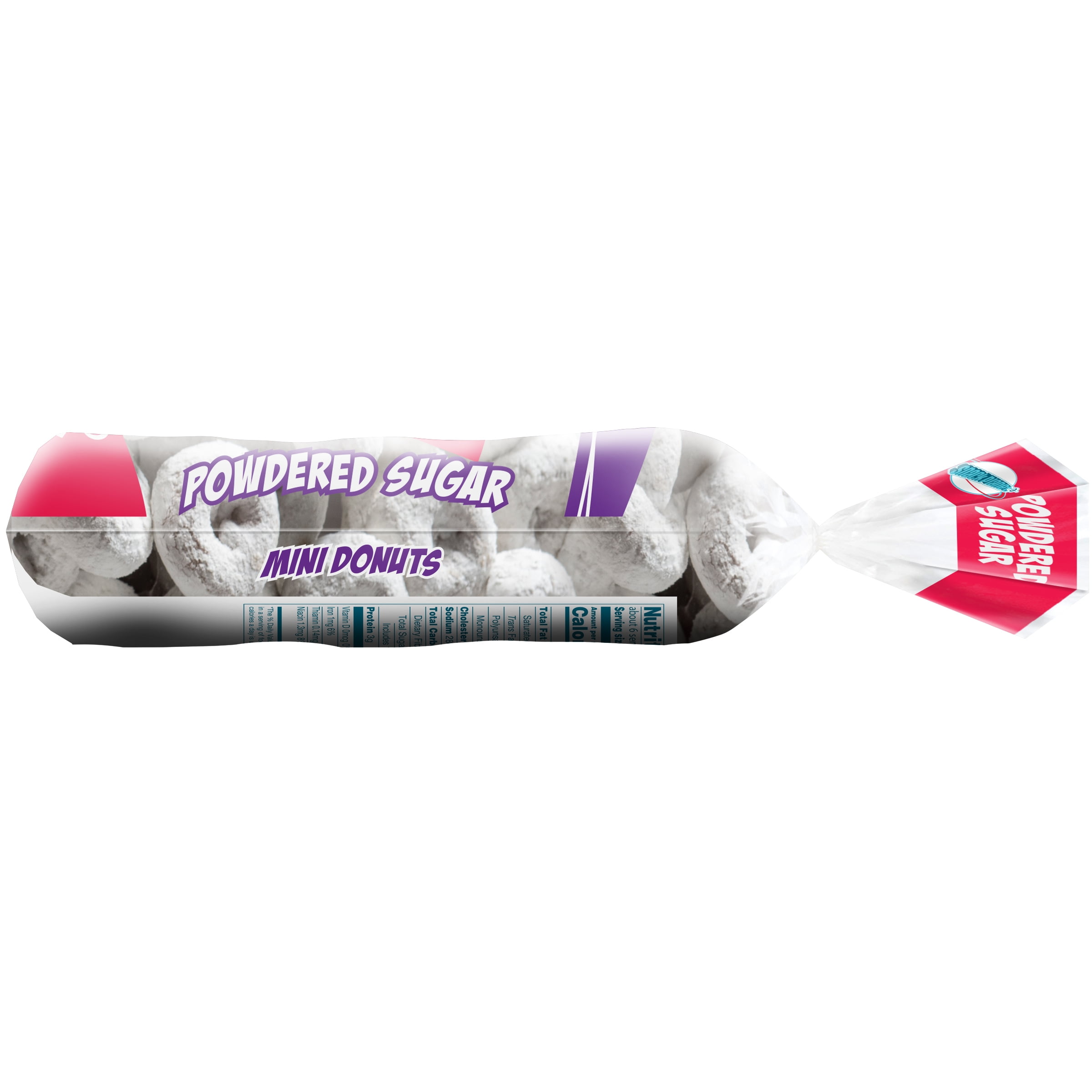 Snack Planet Powdered Sugar Mini Donuts, 12oz