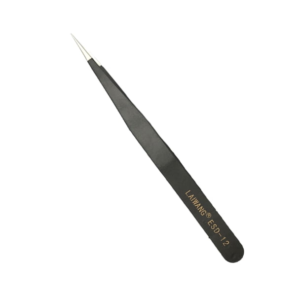 Vogacara Pinzas para pestañas sin soporte en blanco, herramientas de extensión Eyewinker, suministros de pestañas de equilibrio ligero, ESD-12 de 1,5 Type3 NO3 Vogacara CE011410-03