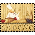 thumbnail image 2 of DiPaolo, Dan 23x20 Black Ornate Wood Framed with Double Matting Museum Art Print Titled - Wine And Cheese, 2 of 4
