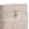 thumbnail image 4 of Funda para caja de pañuelos DECRAFTS, ratán, tejido natural, cuadrada, blanca, 4 of 7